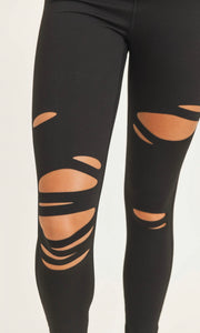Petite Laser Cut High-waist Legging