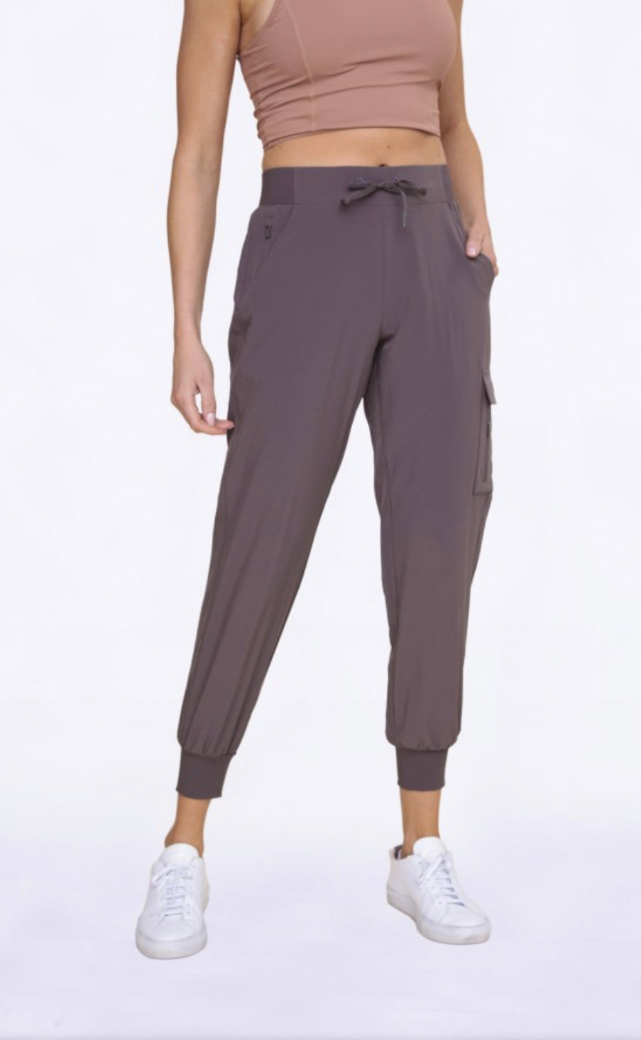 Soho High-Waist Capri Active Joggers w/pockets