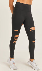Petite Laser Cut High-waist Legging