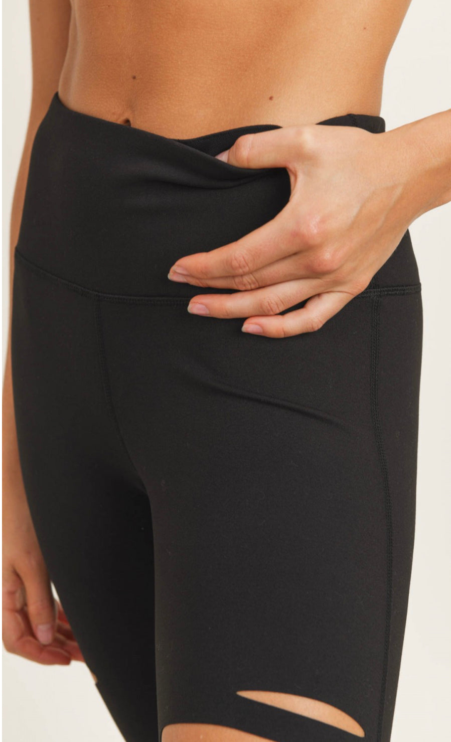 Petite Laser Cut High-waist Legging